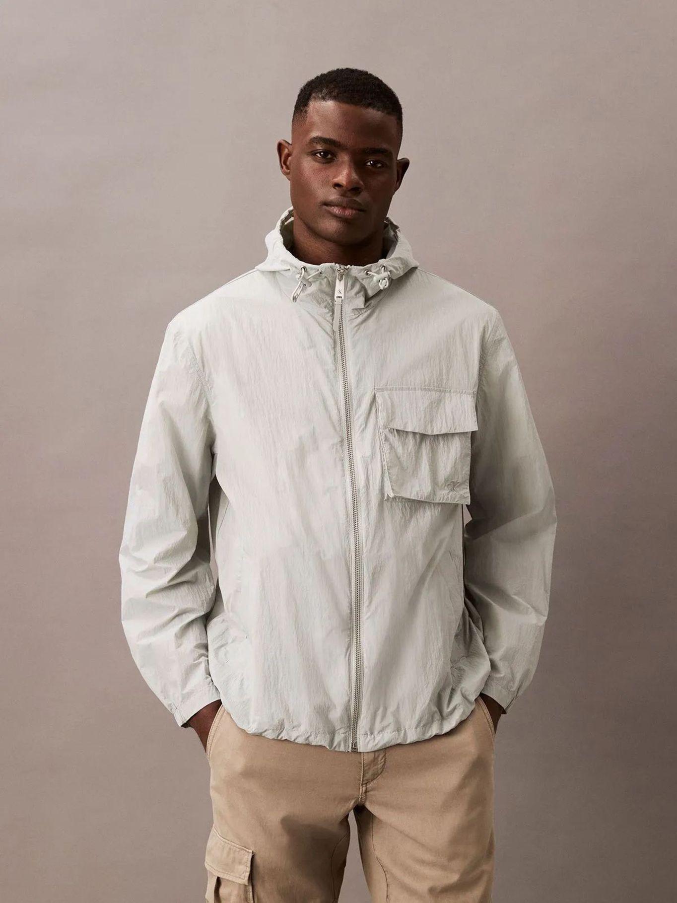 Cortaviento de Nailon Beige Calvin Klein-0