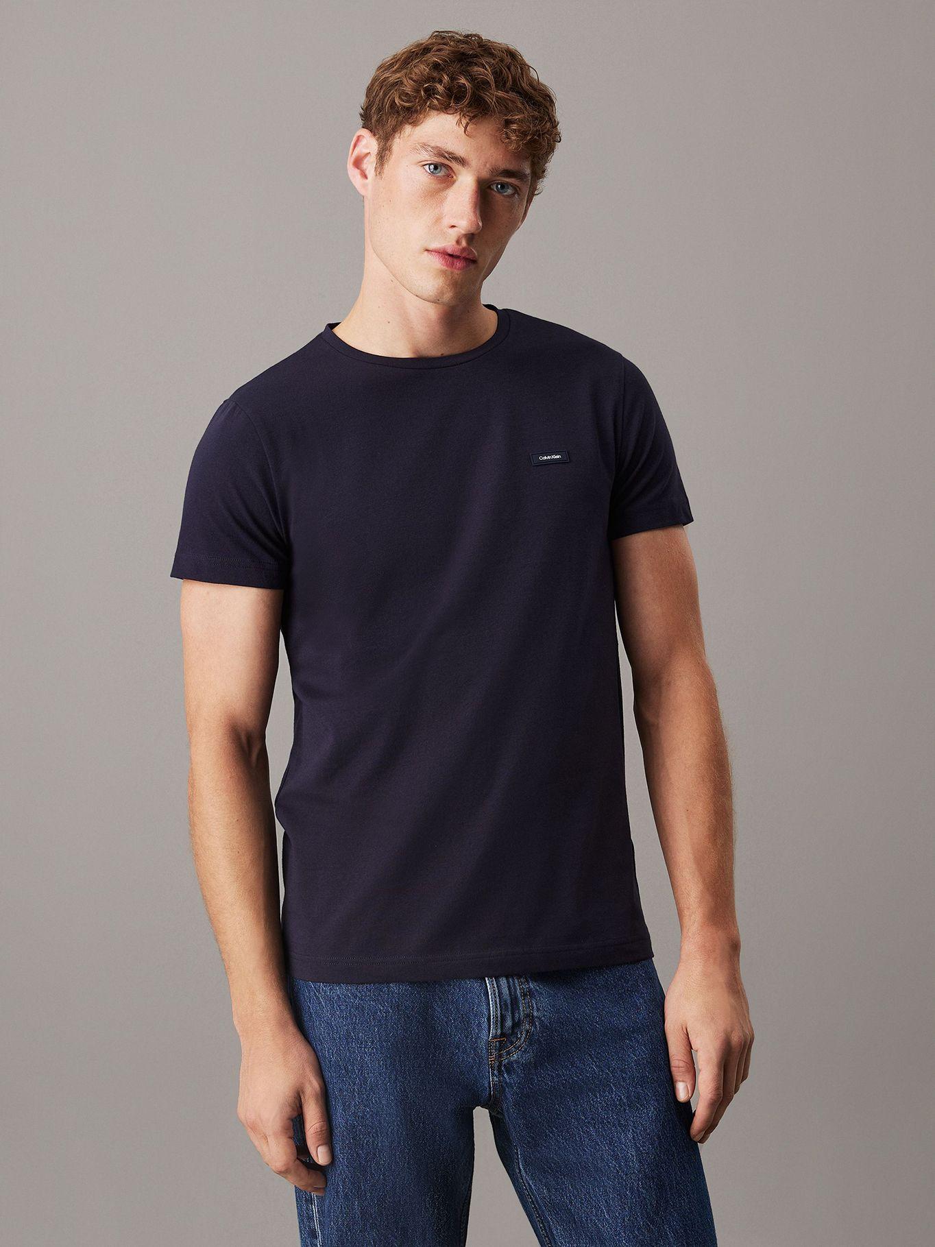 Polera Stretch Slim Fit Azul Calvin Klein-0