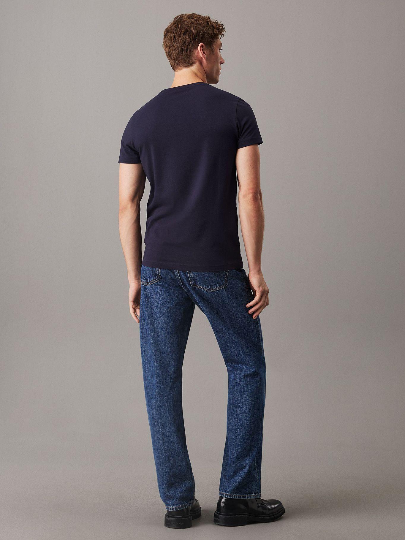 Polera Stretch Slim Fit Azul Calvin Klein-2