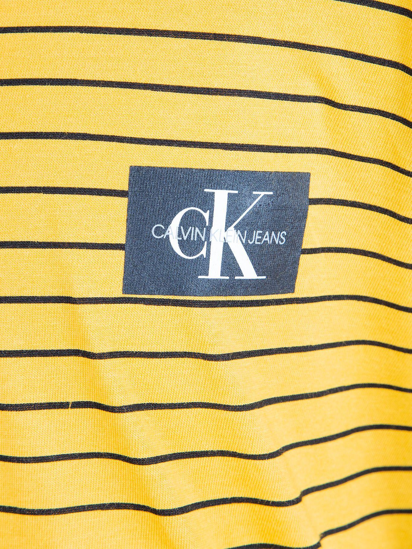 Polera Niño Print Stripe Amarillo Calvin Klein-3