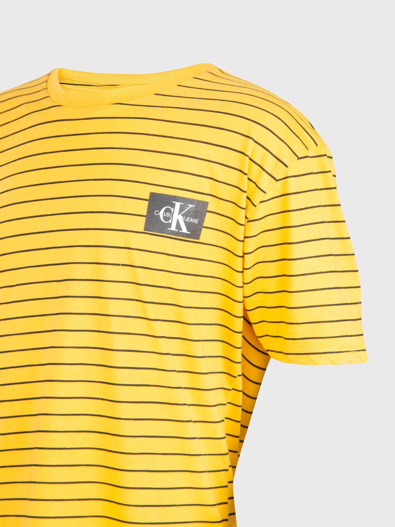Polera Niño Print Stripe Amarillo Calvin Klein-2