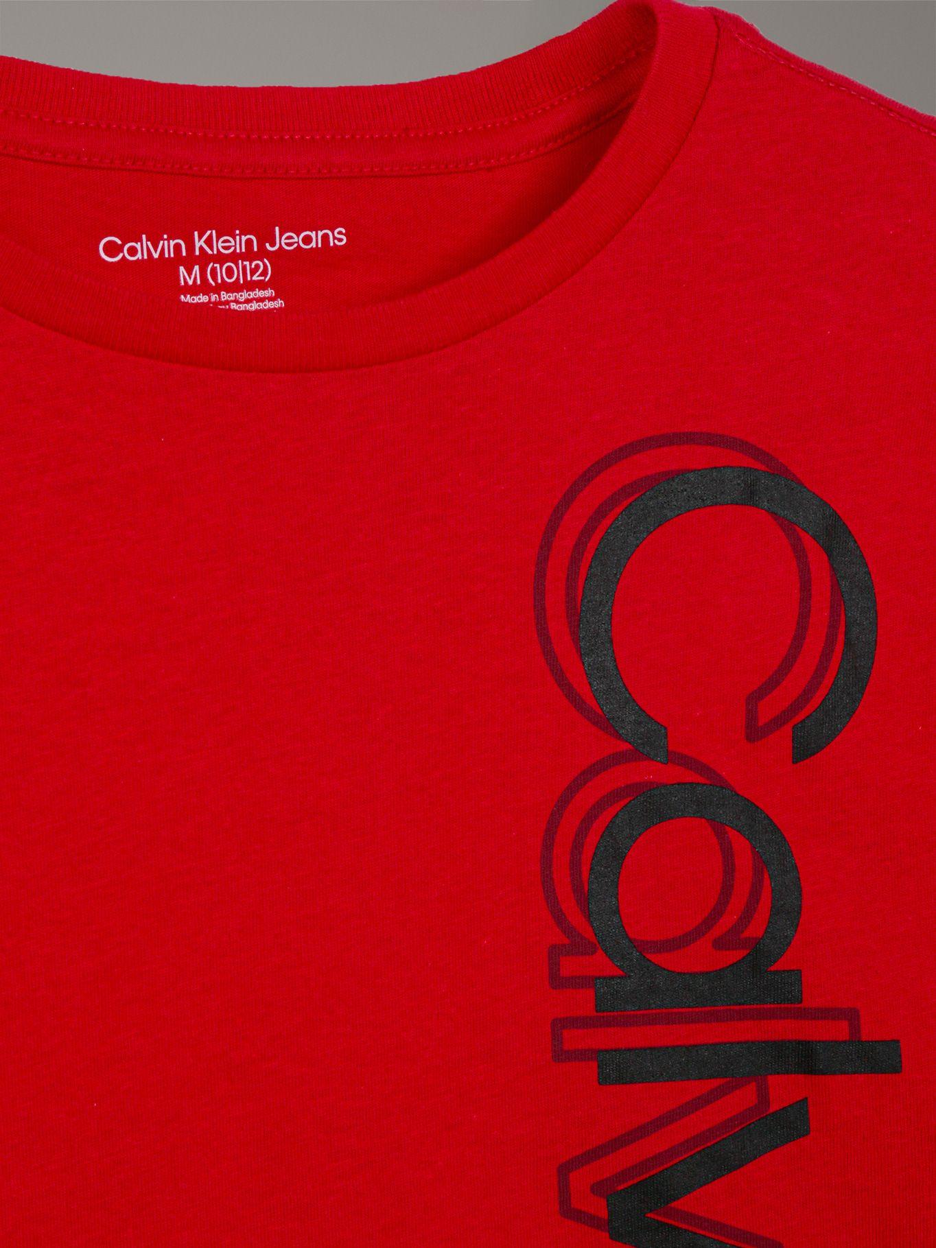 Polera Niño Vertically Rojo Calvin Klein-3
