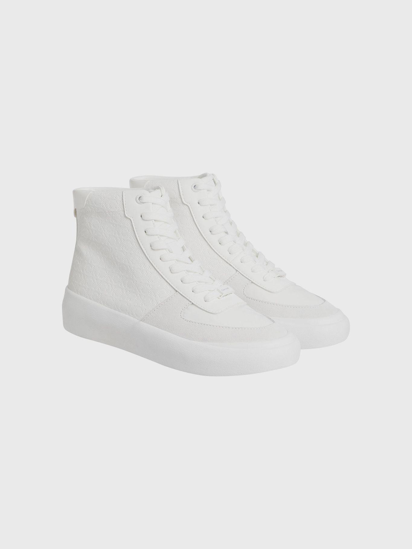 Zapatillas altas con monograma Blanco Calvin Klein-0