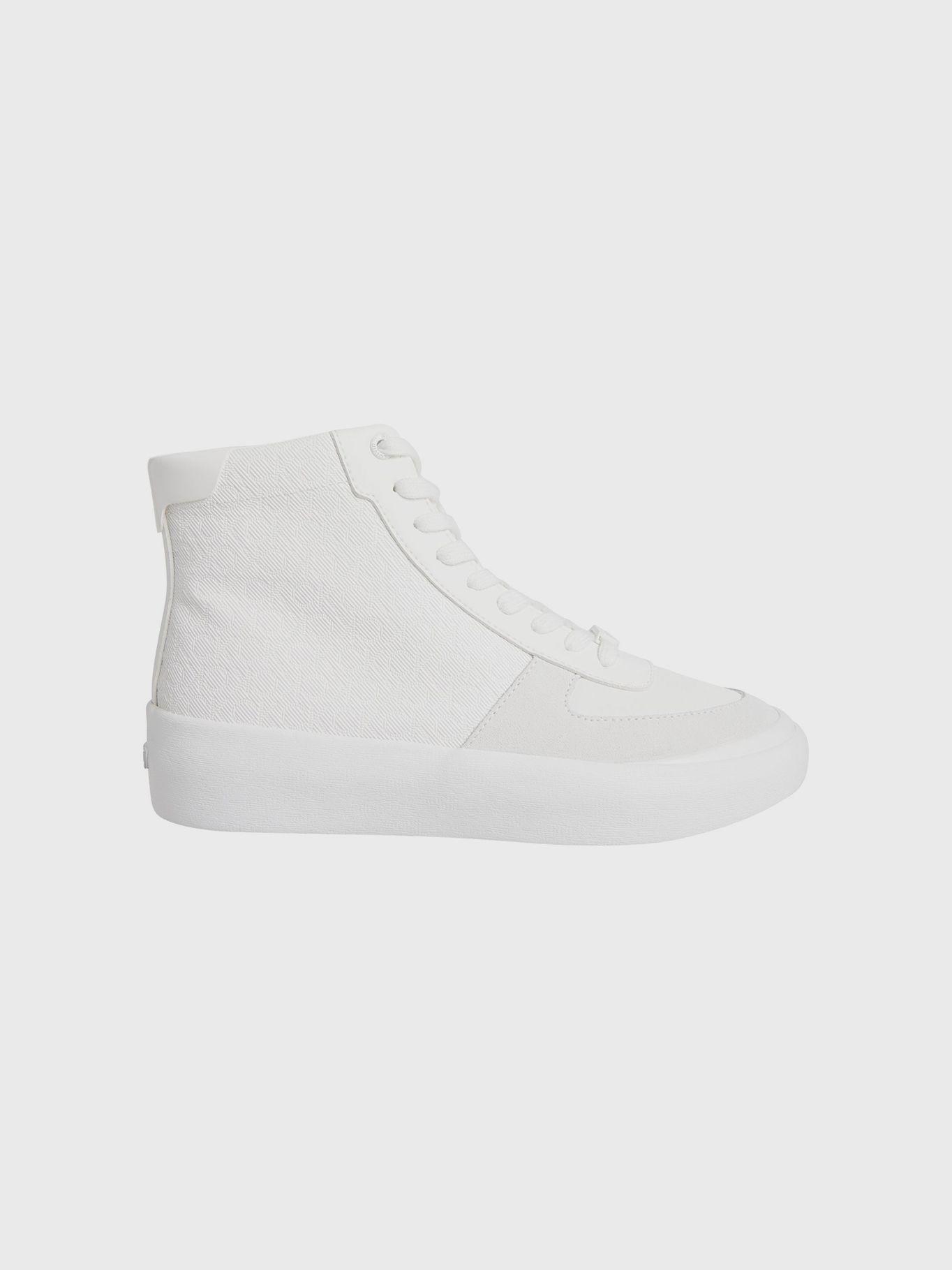 Zapatillas altas con monograma Blanco Calvin Klein-4