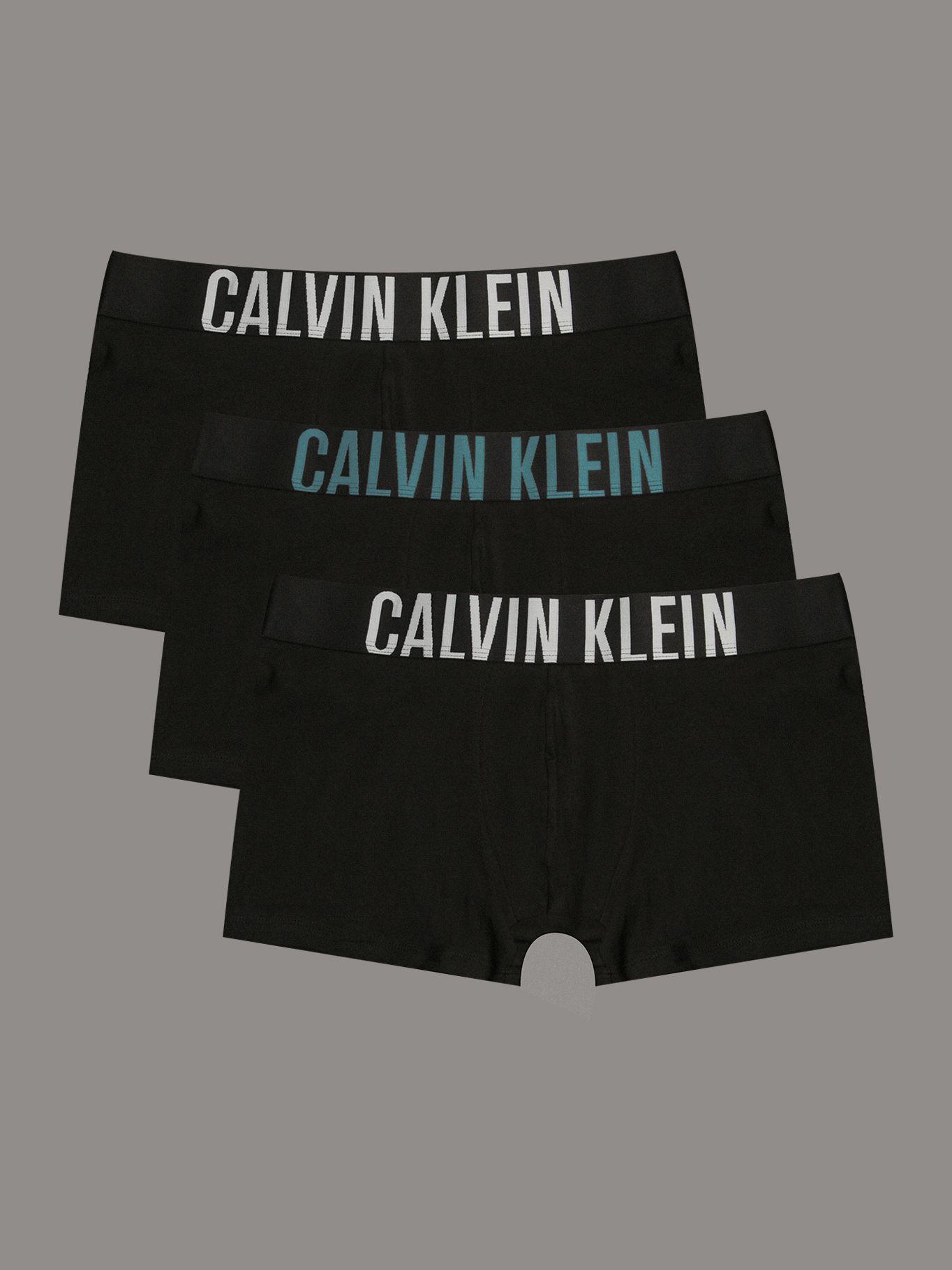 Pack 3 Bóxers Trunk Intense Power Negro Calvin Klein-0