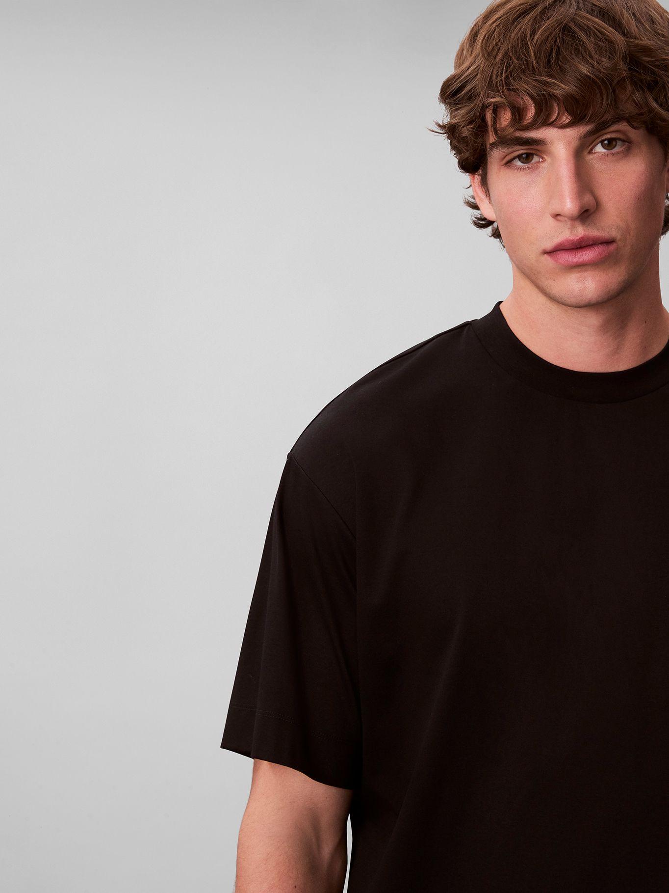 Polera Premium Interlock Negro Calvin Klein-3