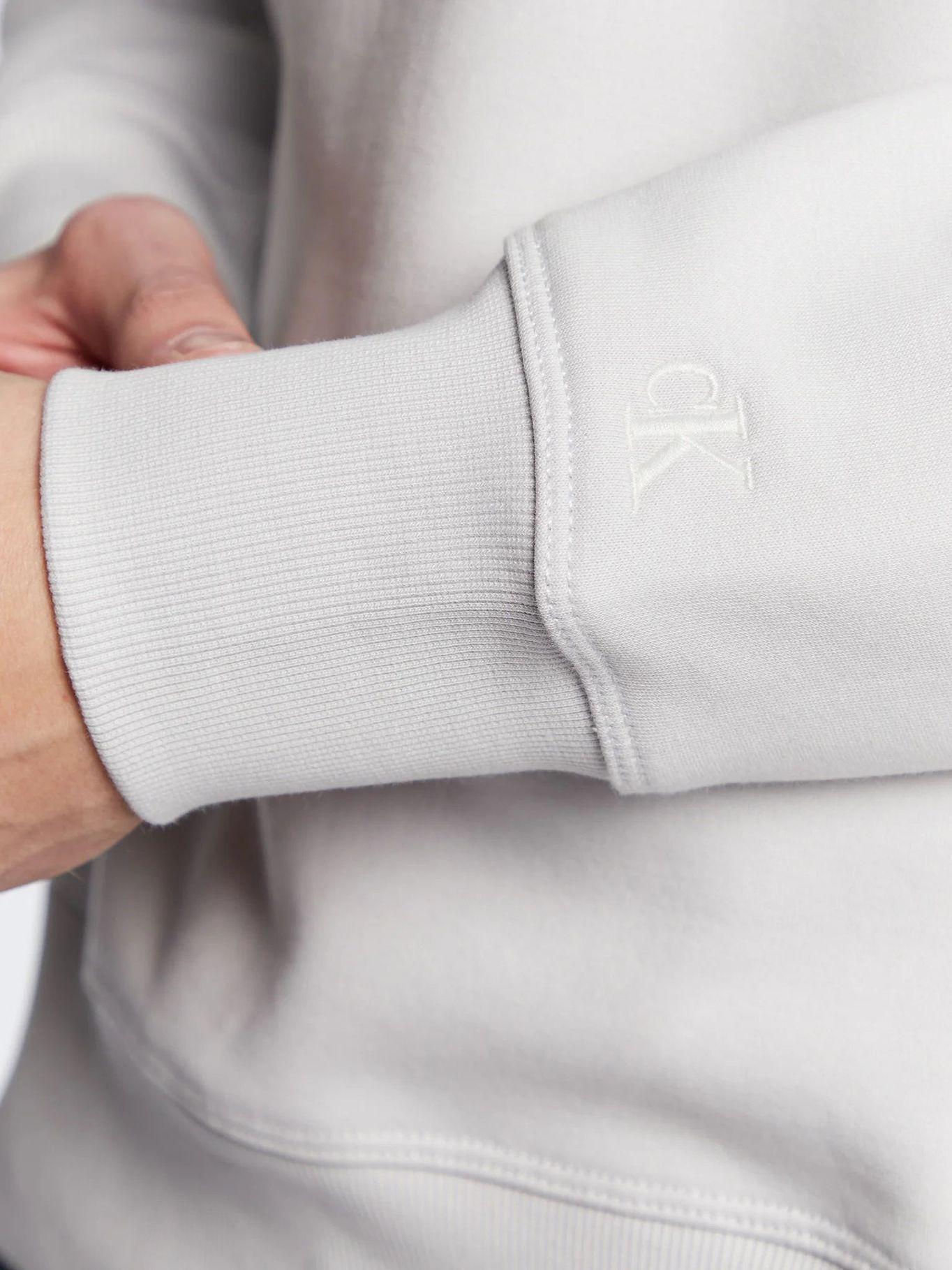 Sudadera de algodón orgánico estampado Blanco Calvin Klein-4