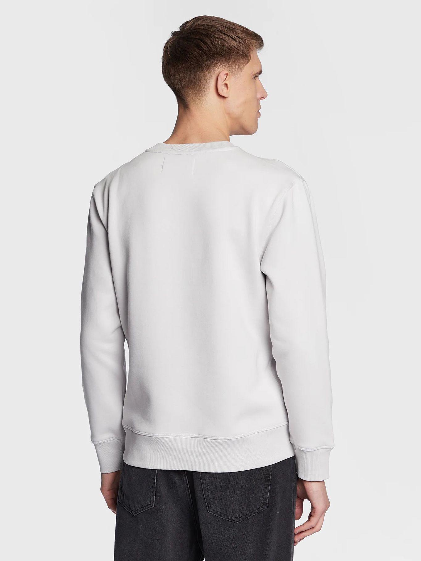 Sudadera de algodón orgánico estampado Blanco Calvin Klein-2