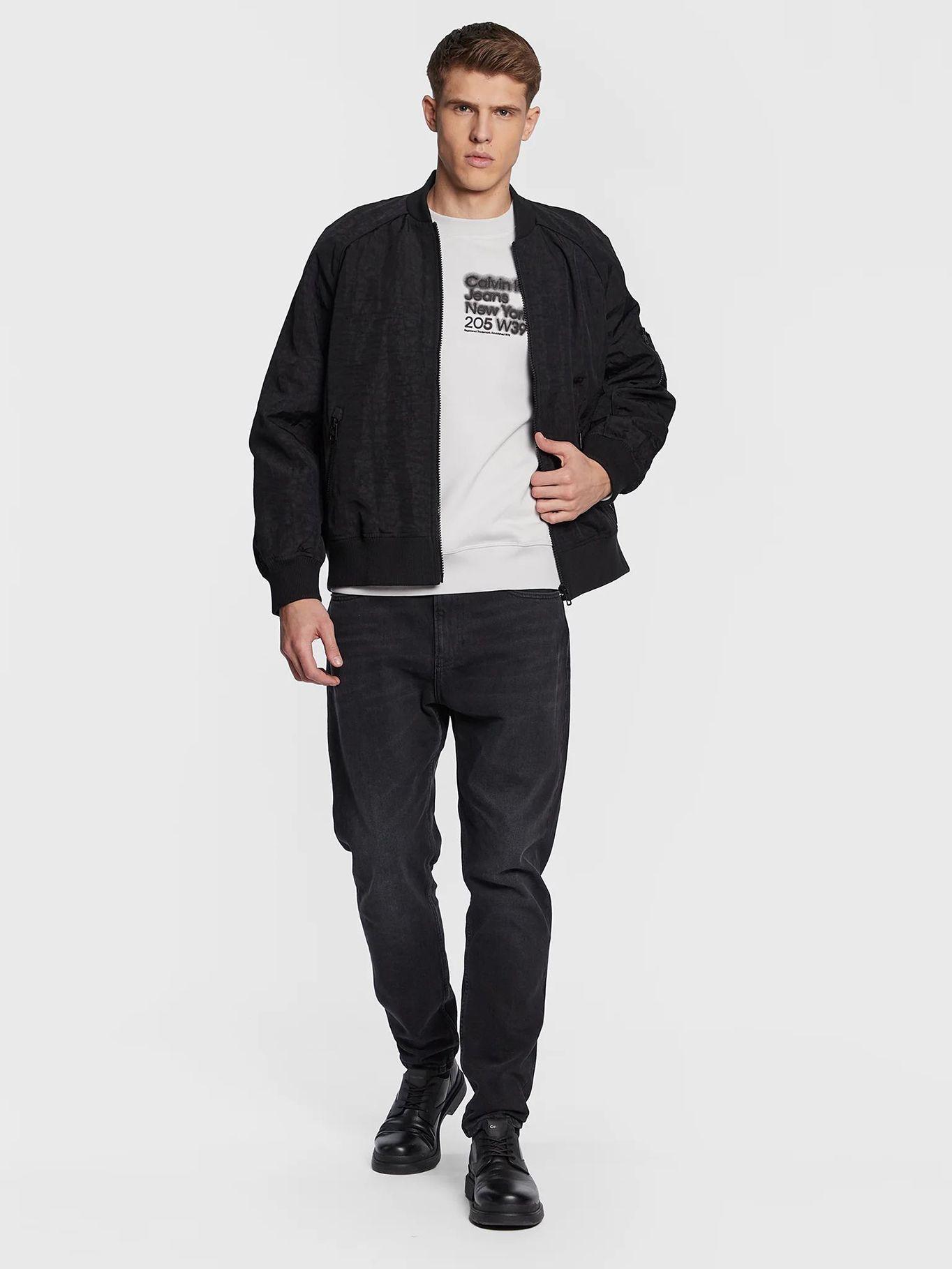 Sudadera de algodón orgánico estampado Blanco Calvin Klein-1