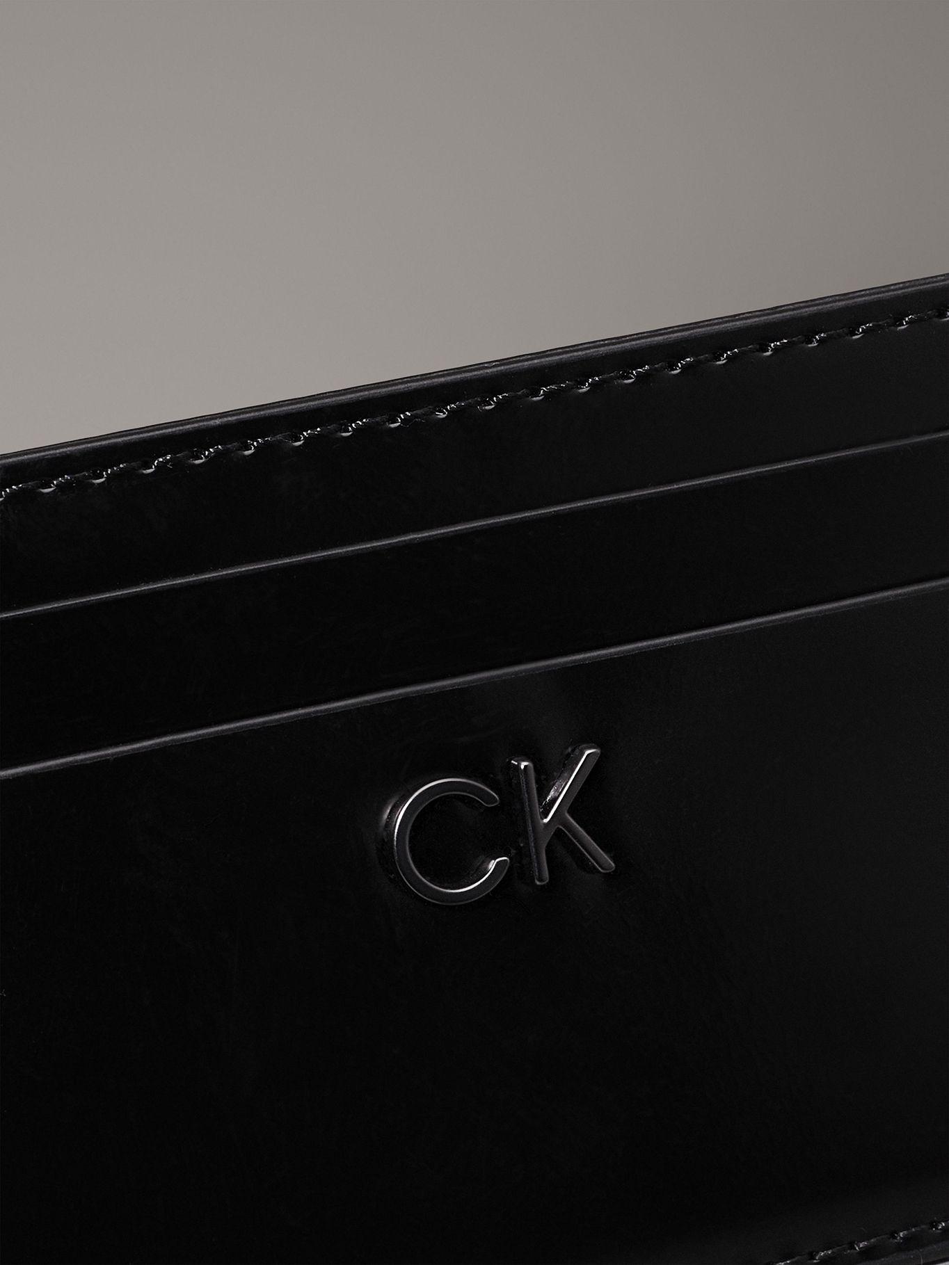 Tarjetero CK Daily Slim Shiny Negro Calvin Klein-3