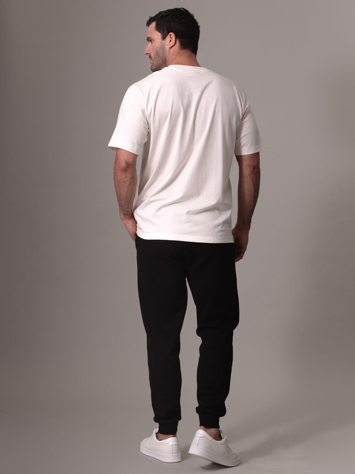 Polera Woven Label Relaxed Blanco Calvin Klein-2