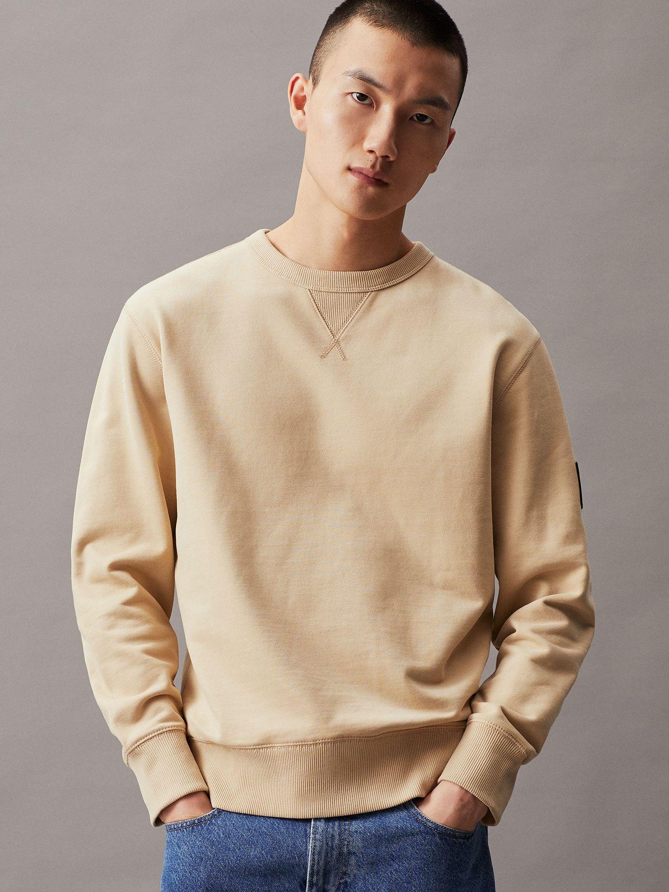 Polerón Badge Beige Calvin Klein-0