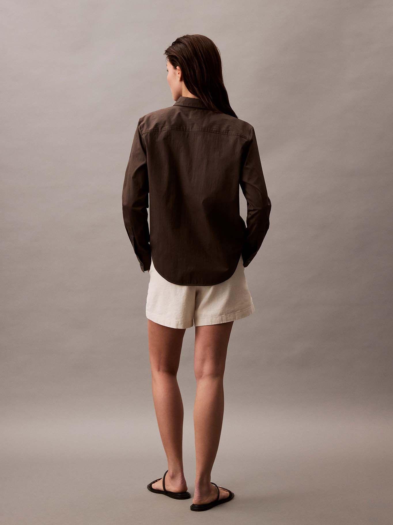 Short Pull On de Lino Verde Calvin Klein-2