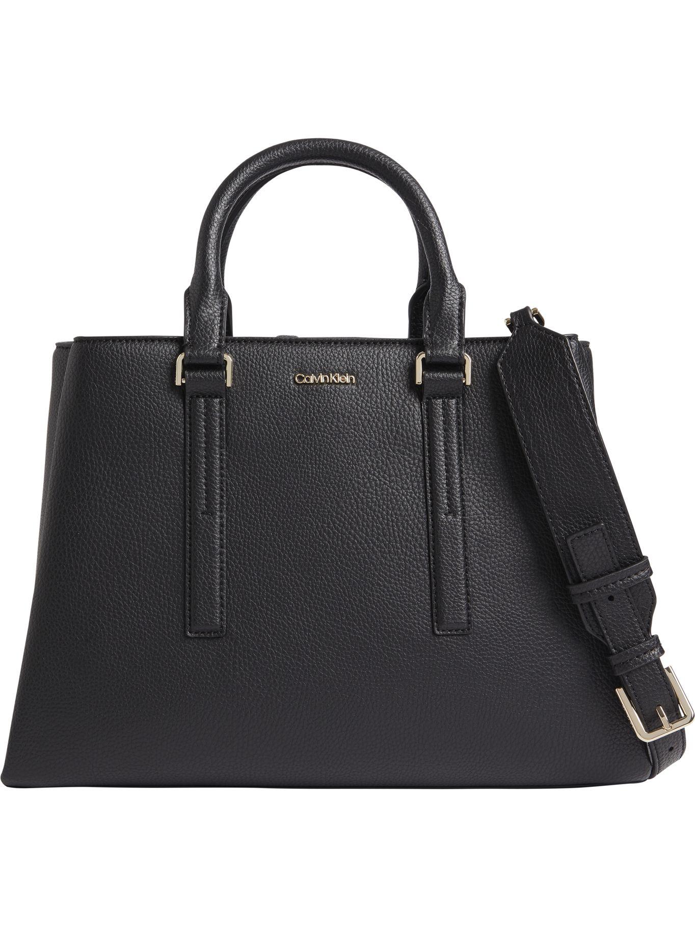 Bolso con logo Negro Calvin Klein-0