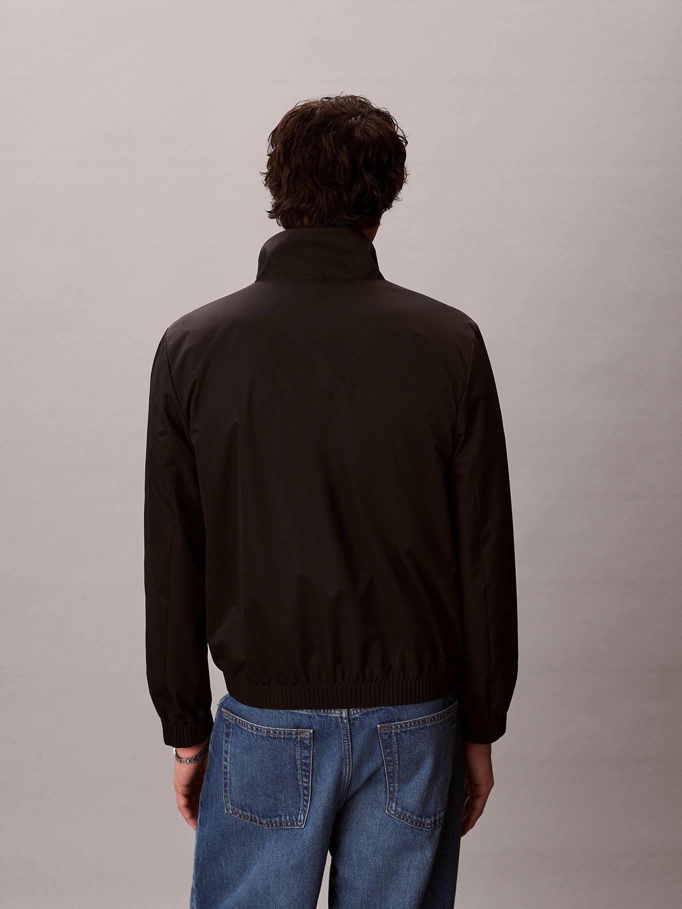 Chaqueta Cortaviento con Cuello Alto Negro Calvin Klein-2