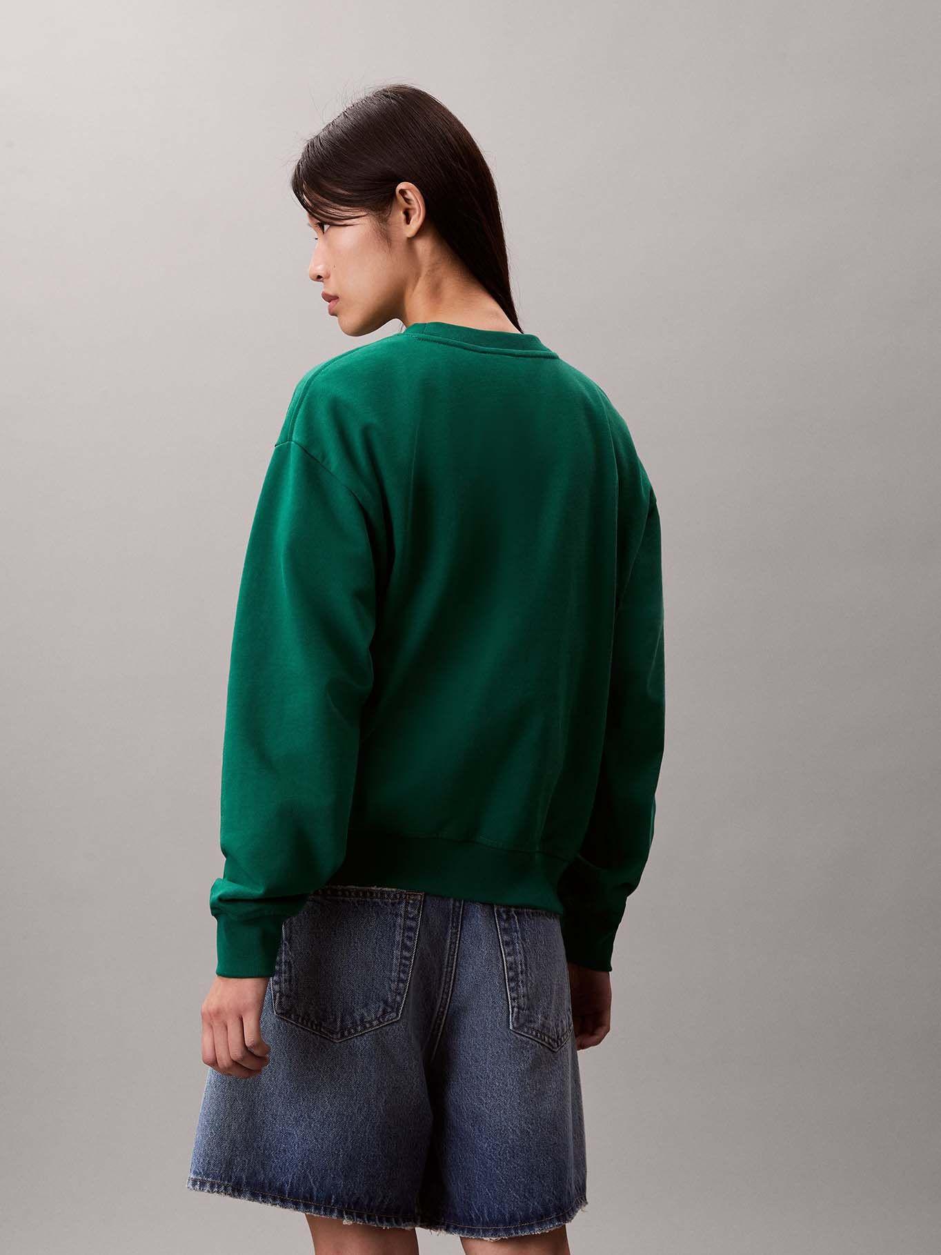 Polerón de Cuello Redondo con Logo Verde Calvin Klein-2