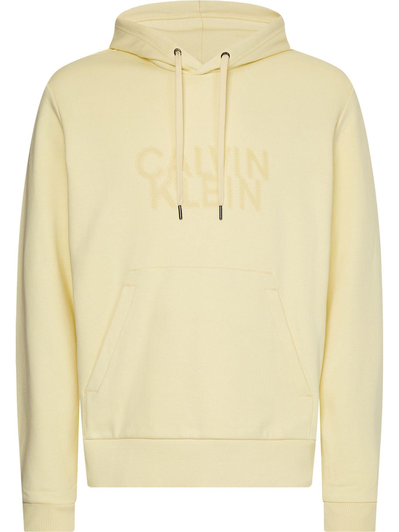 Hoodie Distorted Logo Amarillo Calvin Klein-0