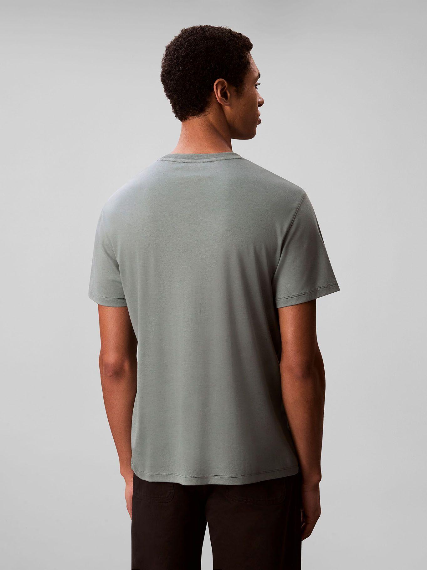 Polera Supima con Logo Bordado Verde Calvin Klein-2