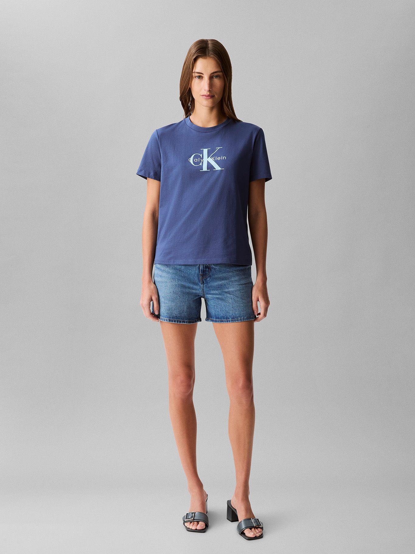 Polera Classic Monogram Hero Azul Calvin Klein-1