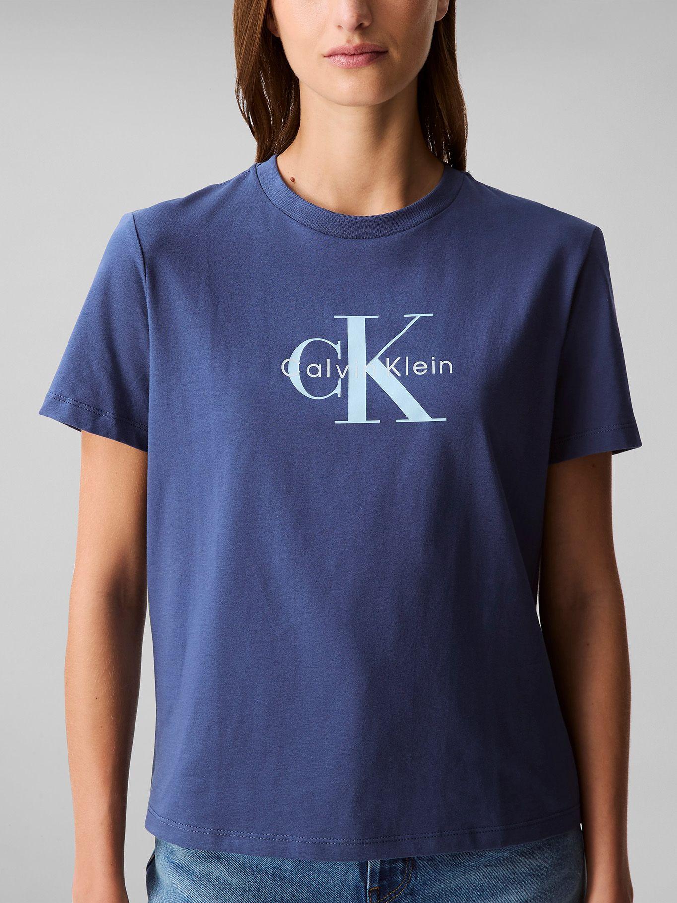 Polera Classic Monogram Hero Azul Calvin Klein-3