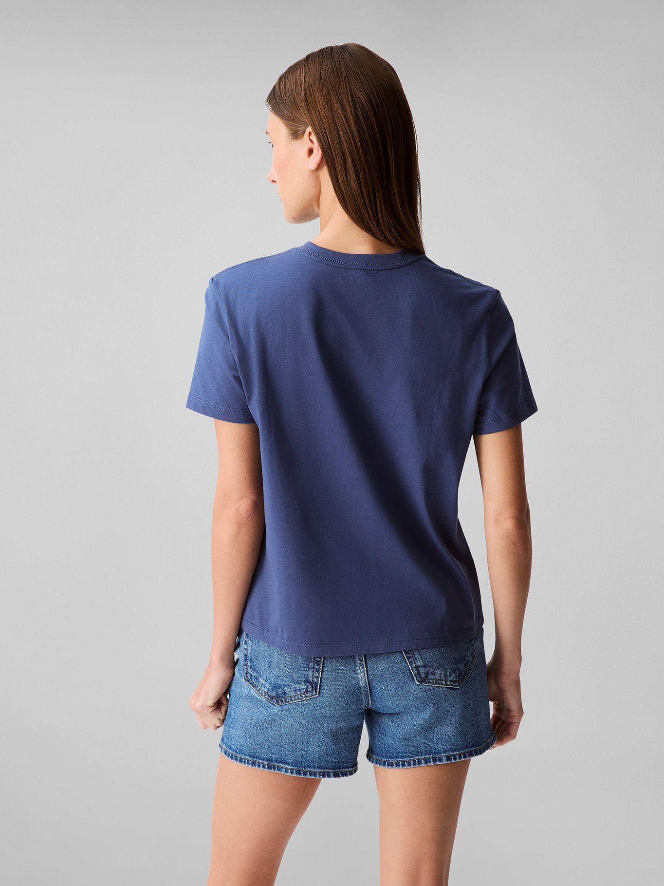 Polera Classic Monogram Hero Azul Calvin Klein-4