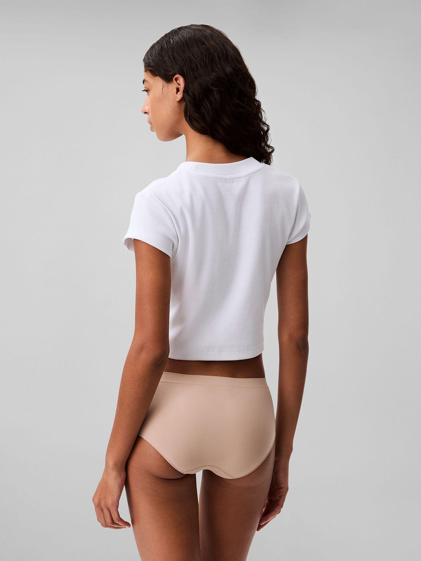 Calzón Boyshort Bonded Flex Beige Calvin Klein-2
