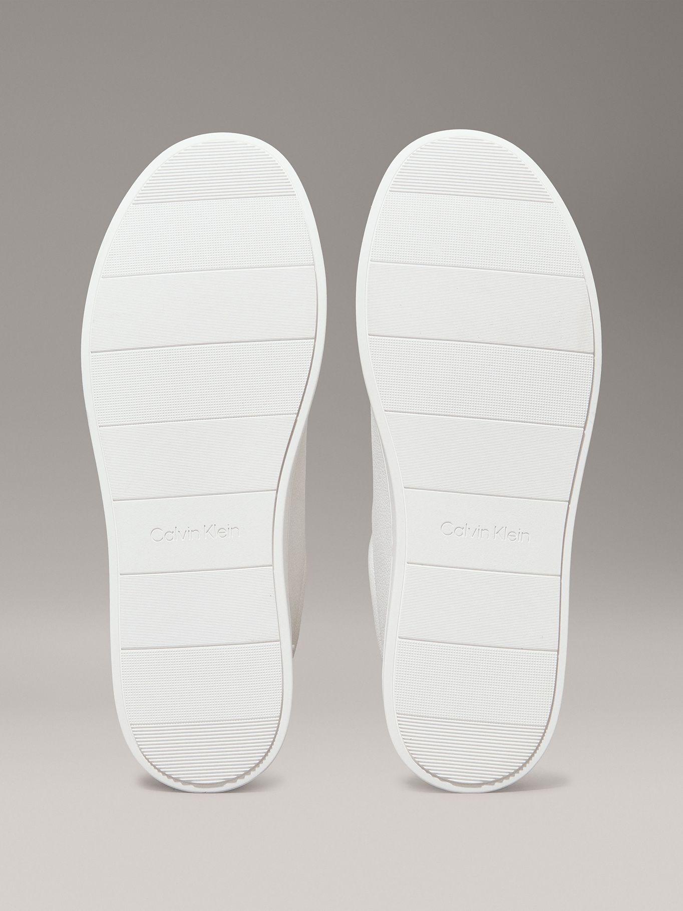 Zapatillas de Cuero Low Top Lace Up Blanco Calvin Klein-3