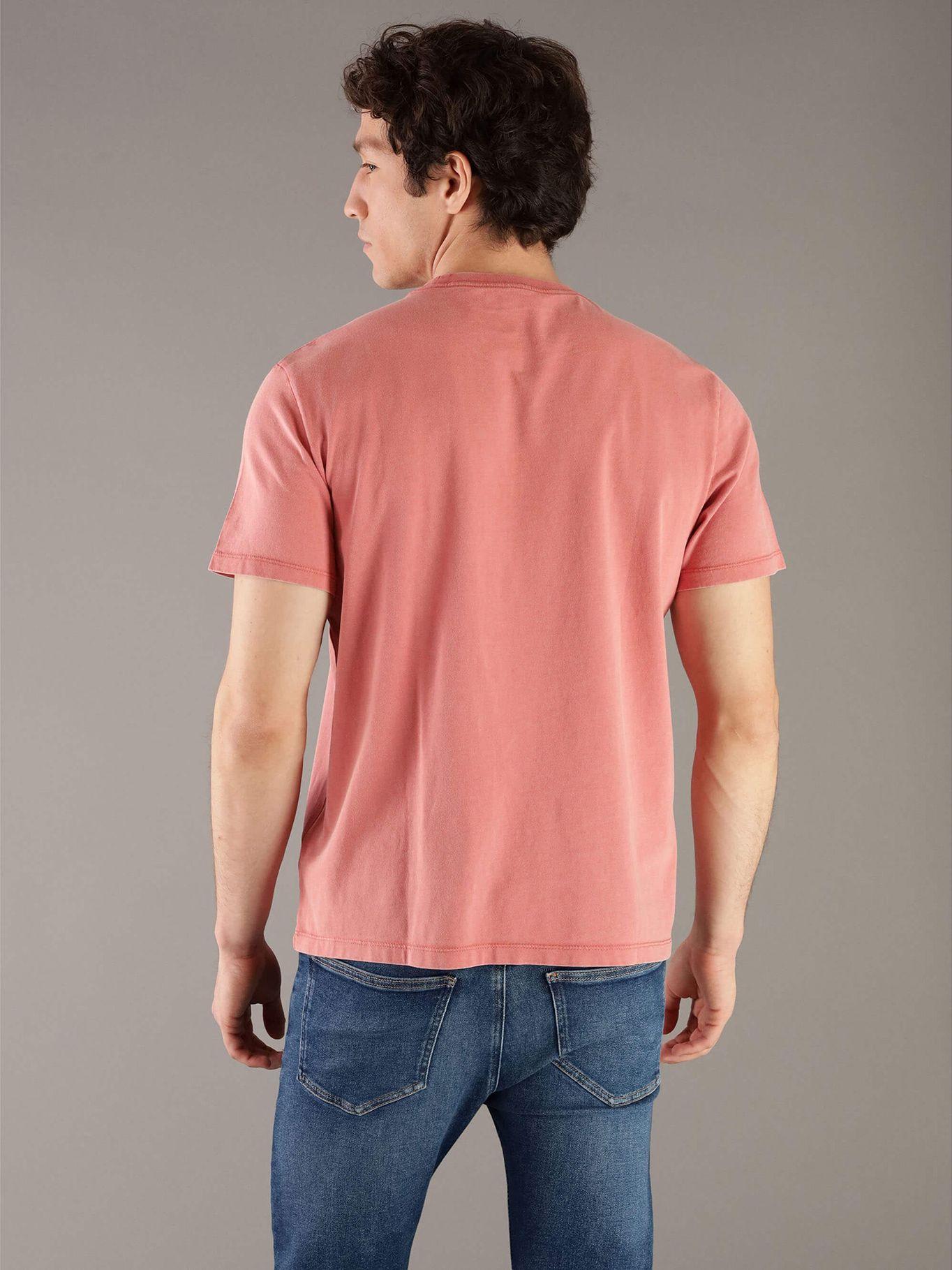 Polera Acid Wash Graphic Naranja Calvin Klein-2