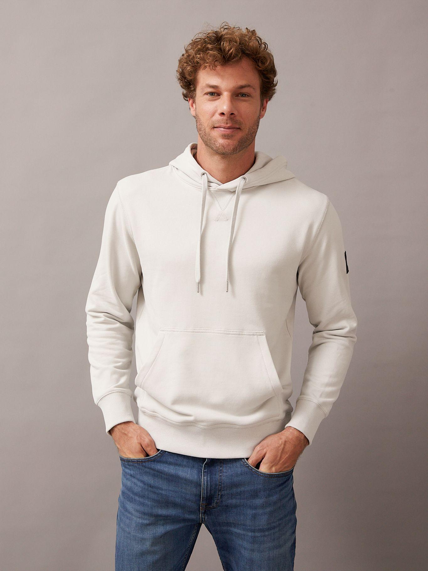 Polerón con Gorro Badge Blanco Calvin Klein-0