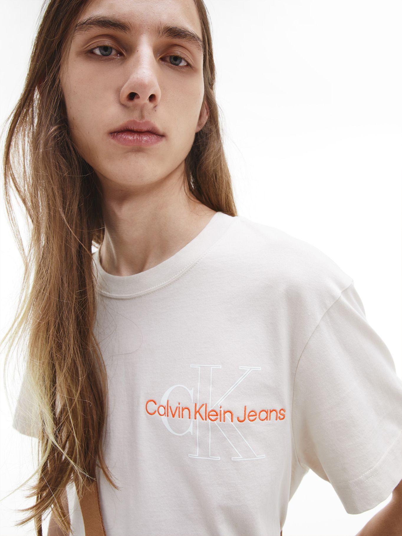 Polera Two Tone Monogram Crema Calvin Klein-3