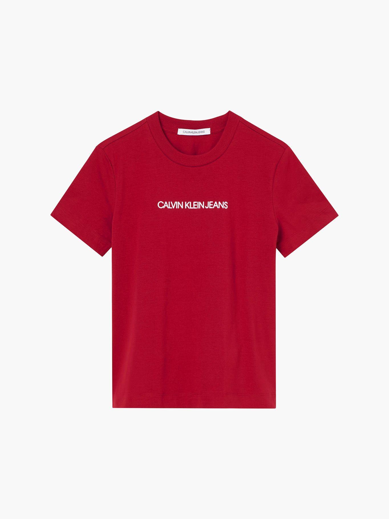Polera Shrunken Rojo Calvin Klein-4