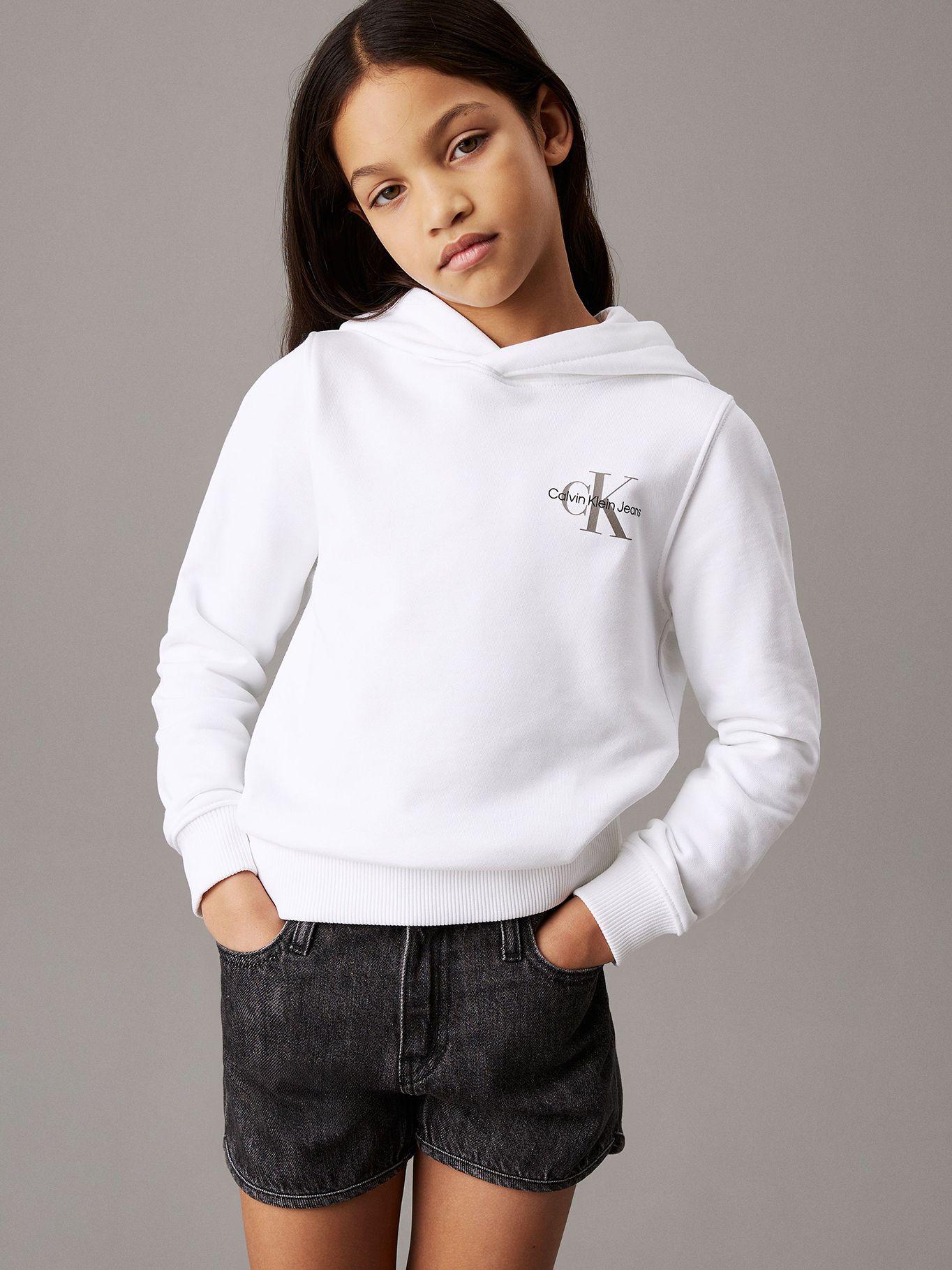 Polerón Niña Small Monogram Blanco Calvin Klein-0