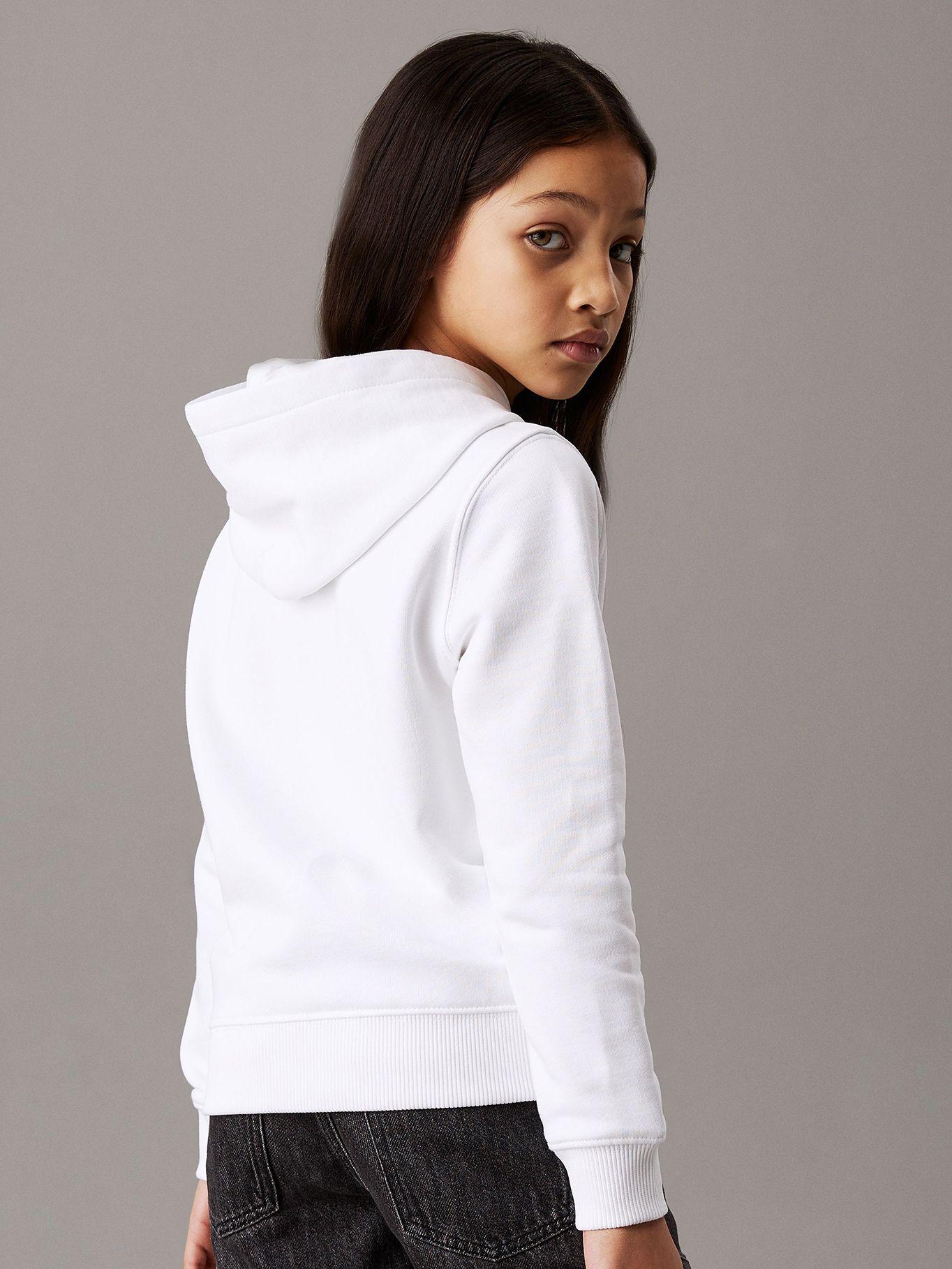 Polerón Niña Small Monogram Blanco Calvin Klein-3