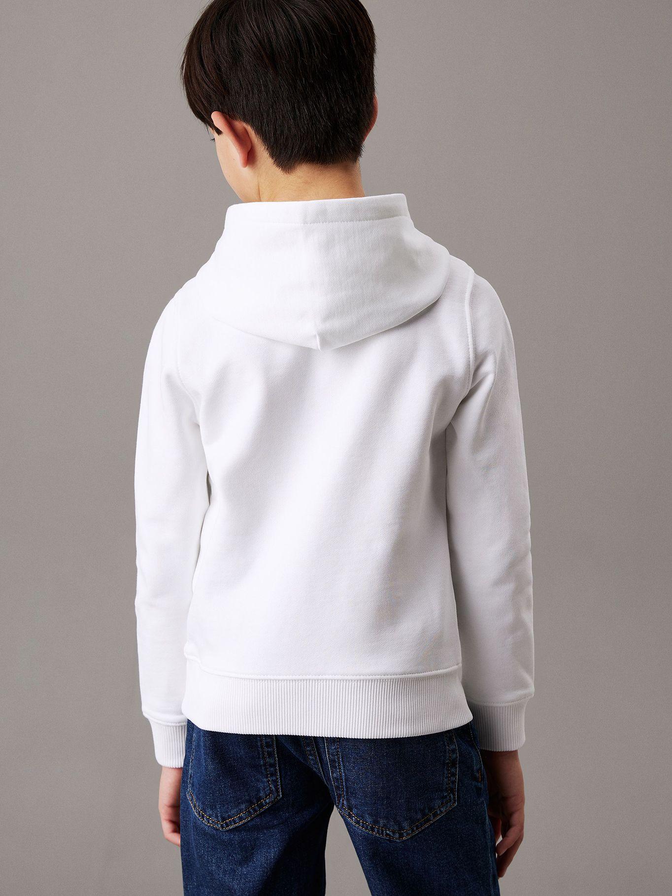 Polerón Niña Small Monogram Blanco Calvin Klein-4