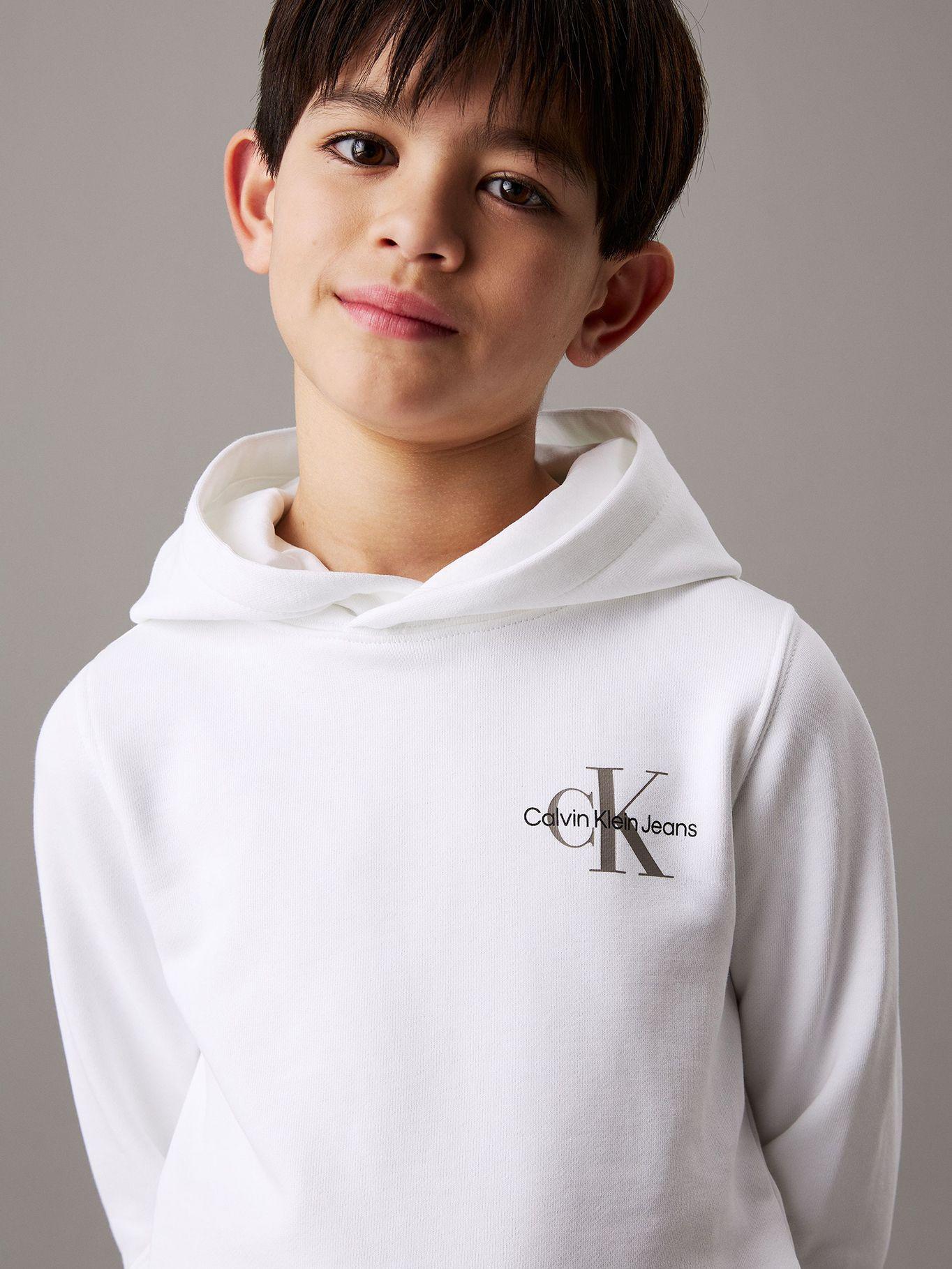 Polerón Niña Small Monogram Blanco Calvin Klein-6