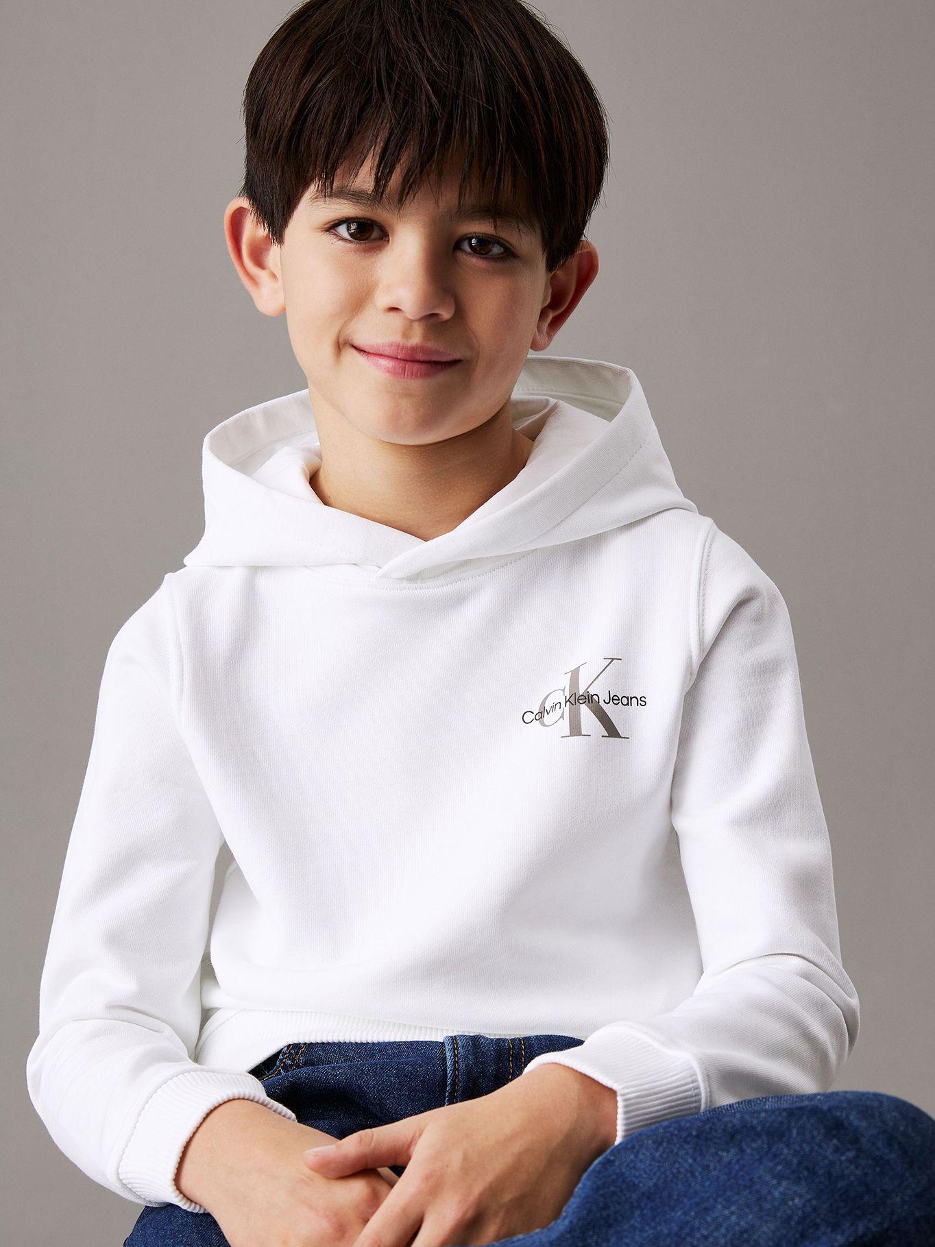Polerón Niña Small Monogram Blanco Calvin Klein-7