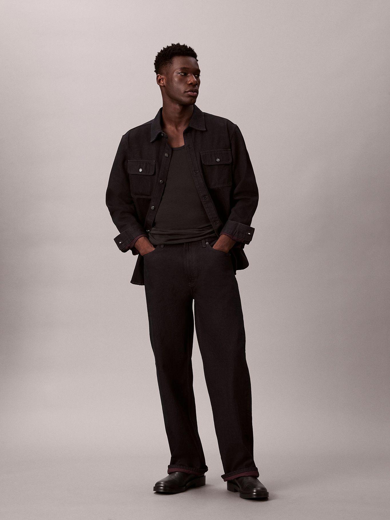 Jeans Baggy Merlot Burdeo Calvin Klein-0