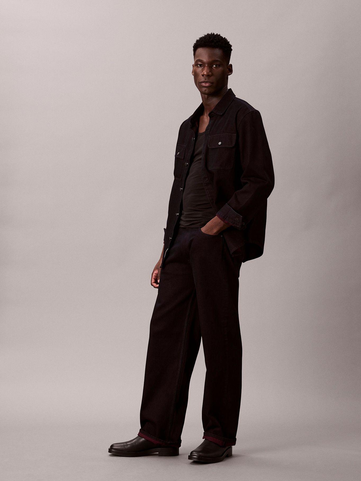 Jeans Baggy Merlot Burdeo Calvin Klein-3