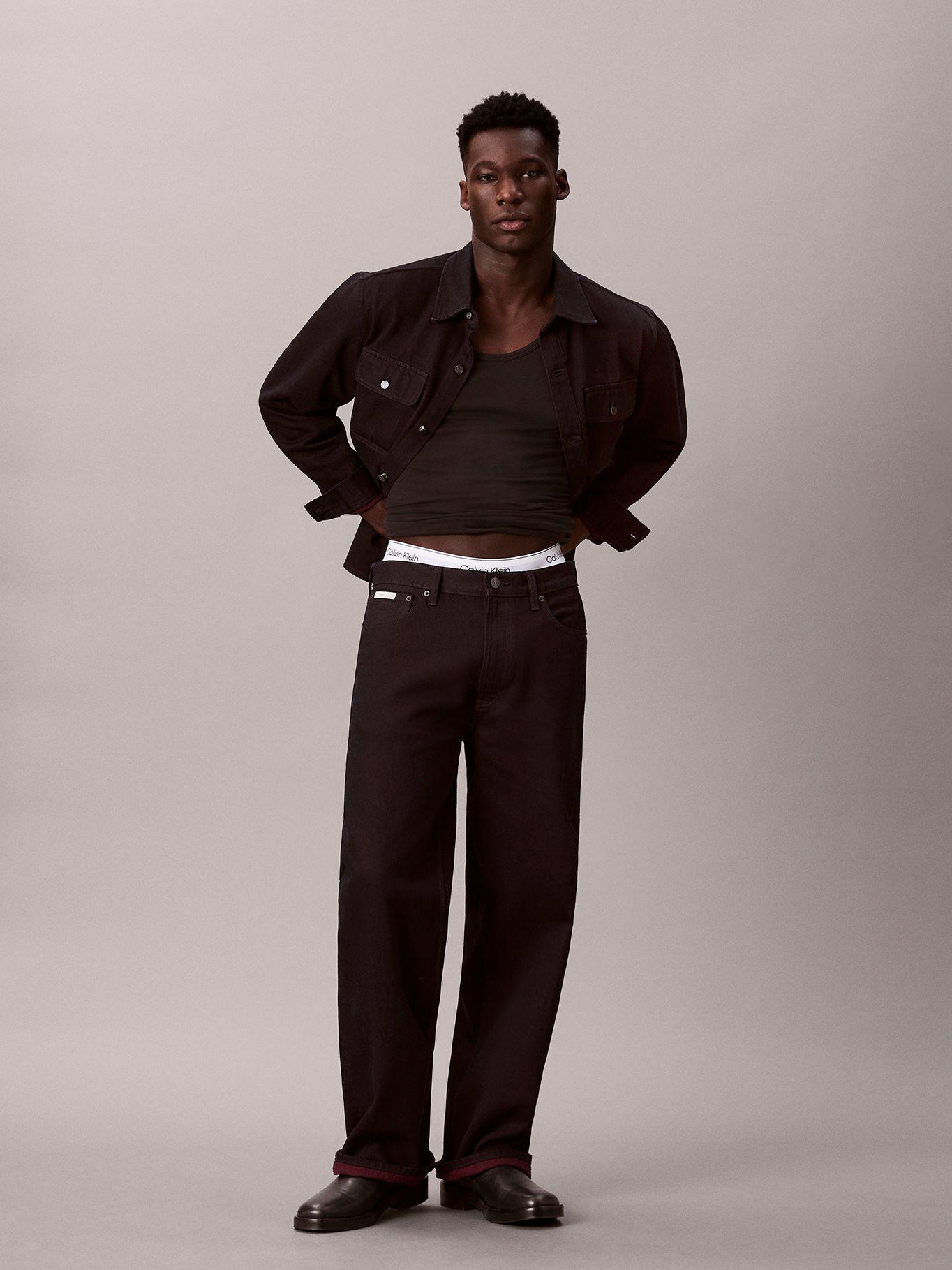 Jeans Baggy Merlot Burdeo Calvin Klein-4