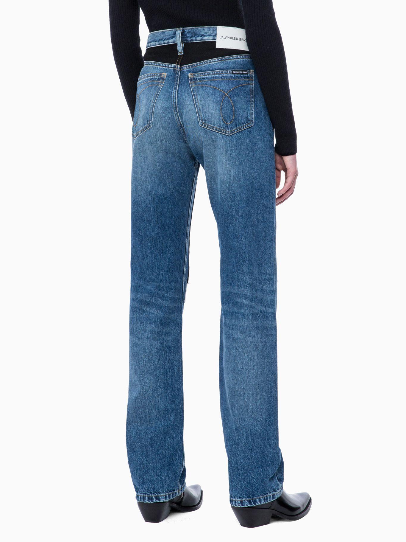 Jeans Ckj 030: High Rise Straight  Azul Calvin Klein-1