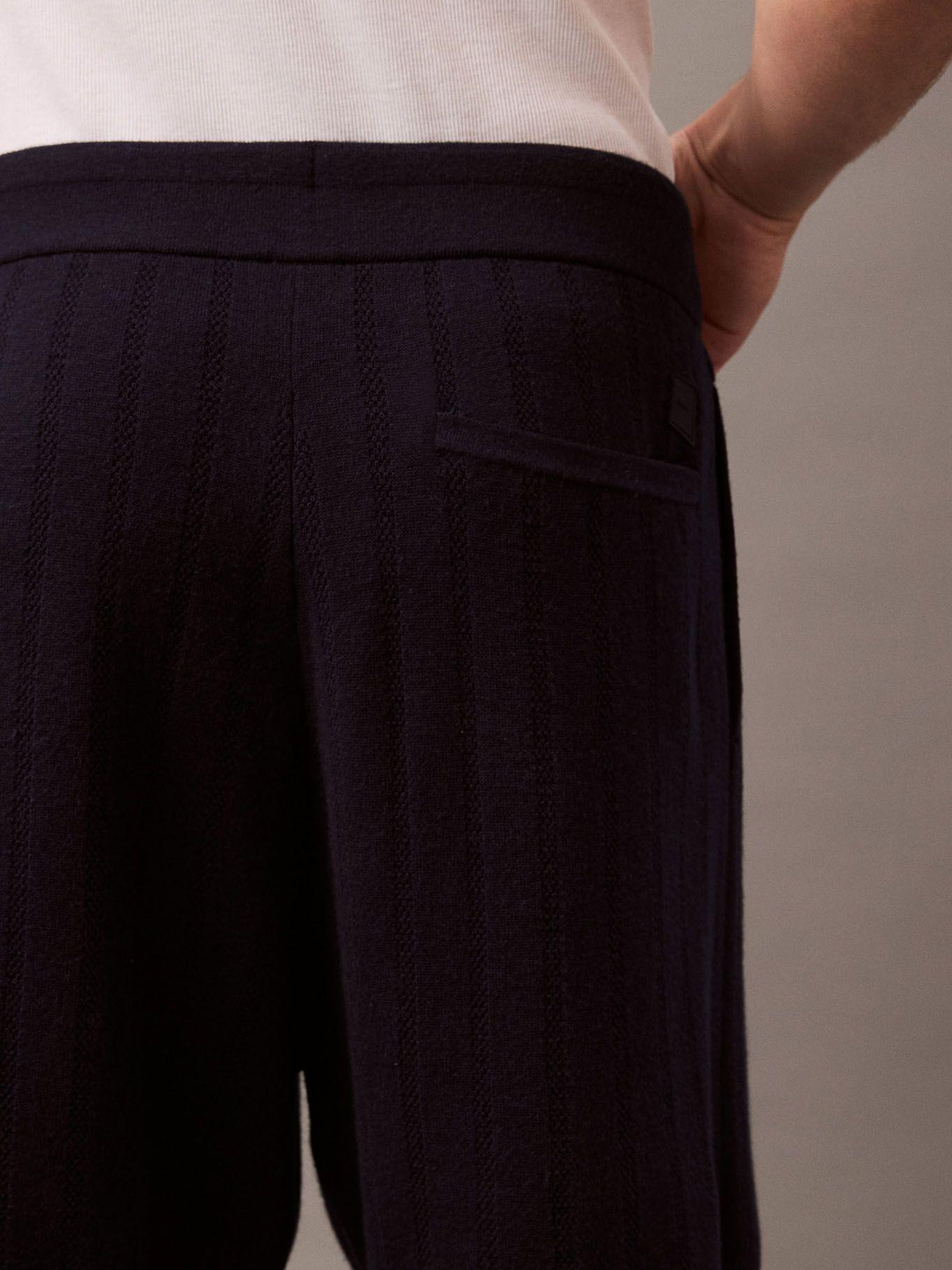 Short de Malla Jacquard Azul Calvin Klein-4