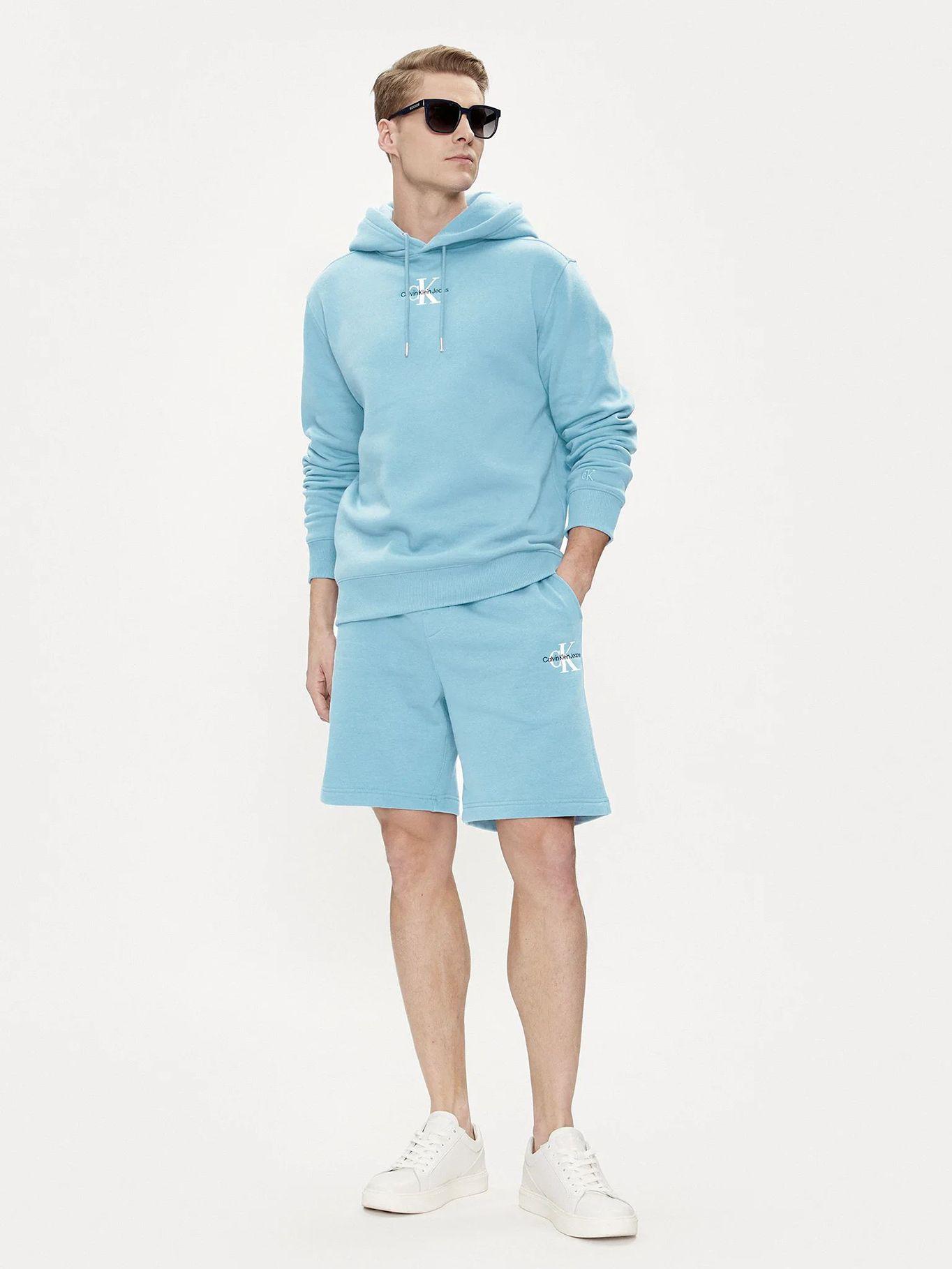 Polerón con Gorro Monologo Azul Calvin Klein-1