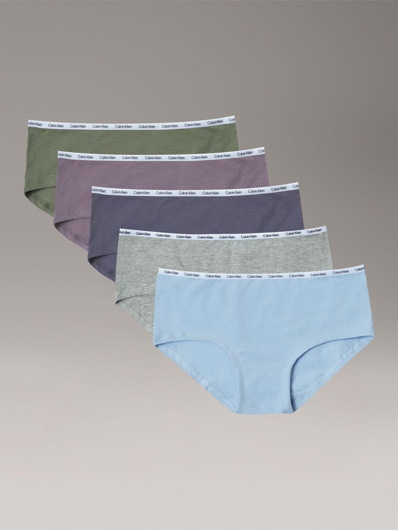 Pack 5 Calzon Hipster de Niña Multicolor Calvin Klein-0