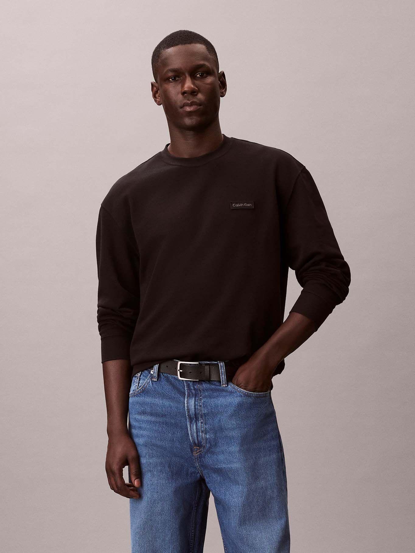 Polerón de Corte Clásico con Parche Negro Calvin Klein-0