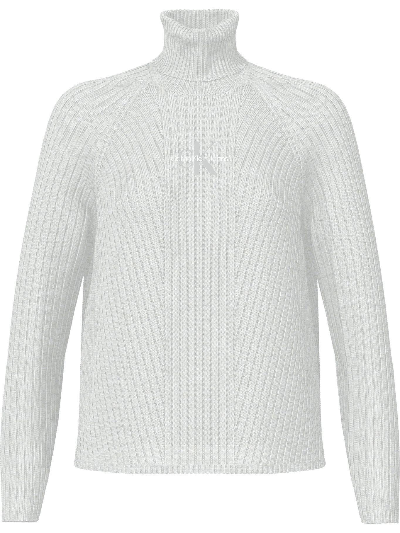 Suéter Monogram Embroidery Blanco Calvin Klein-0