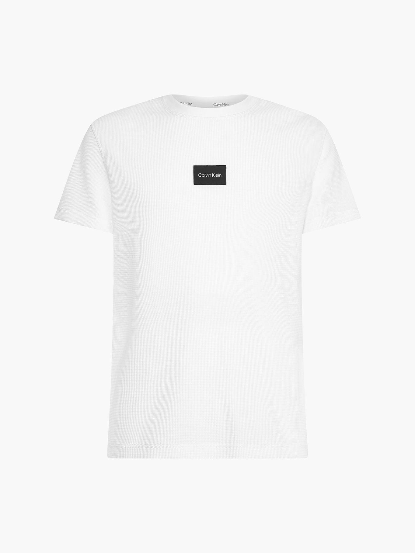 Polera Textured Grid Blanco Calvin Klein-4