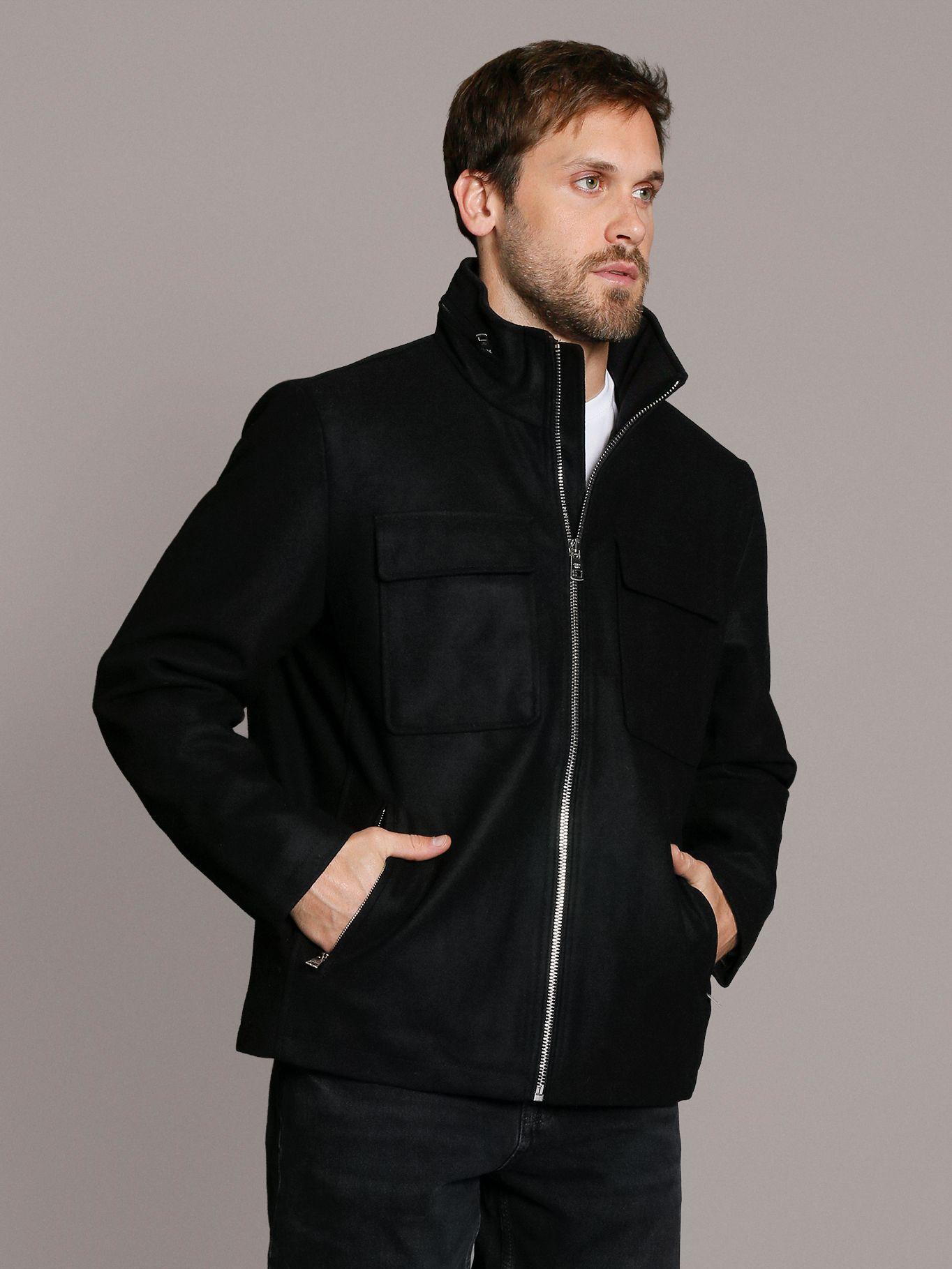 Chaqueta Four Pocket Wool Negro Calvin Klein-0