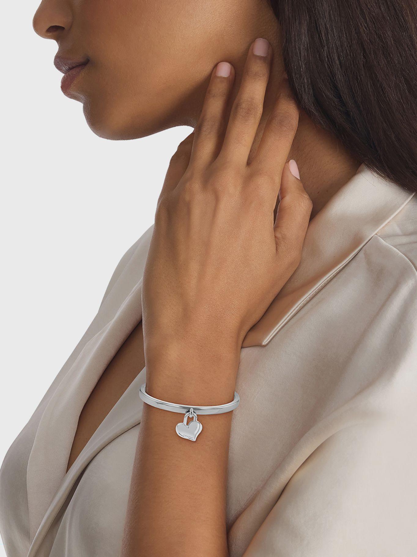 Pulsera Minimal Heart Plateado Calvin Klein-2