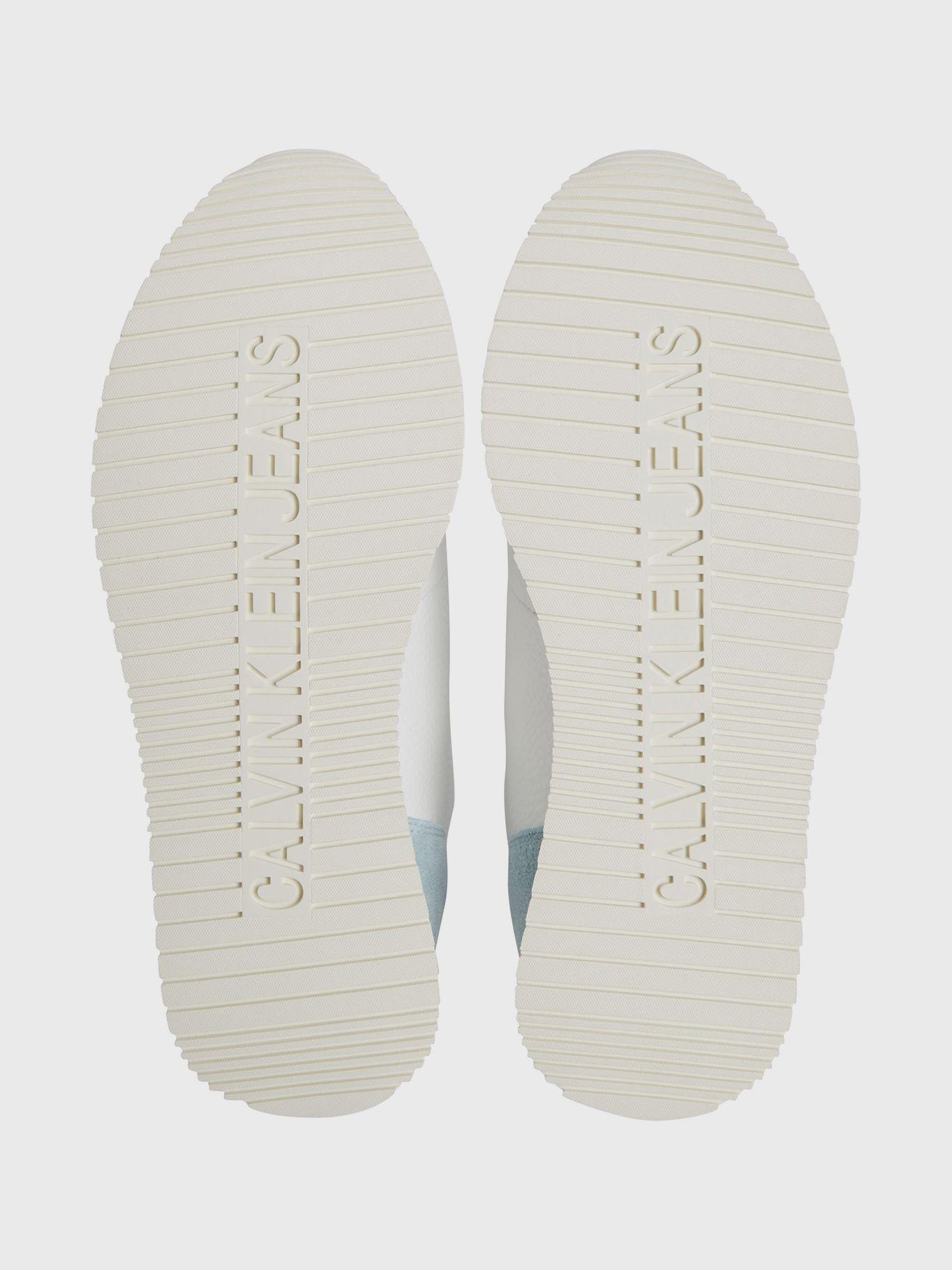 Zapatillas runner de cuero Blanco Calvin Klein-3