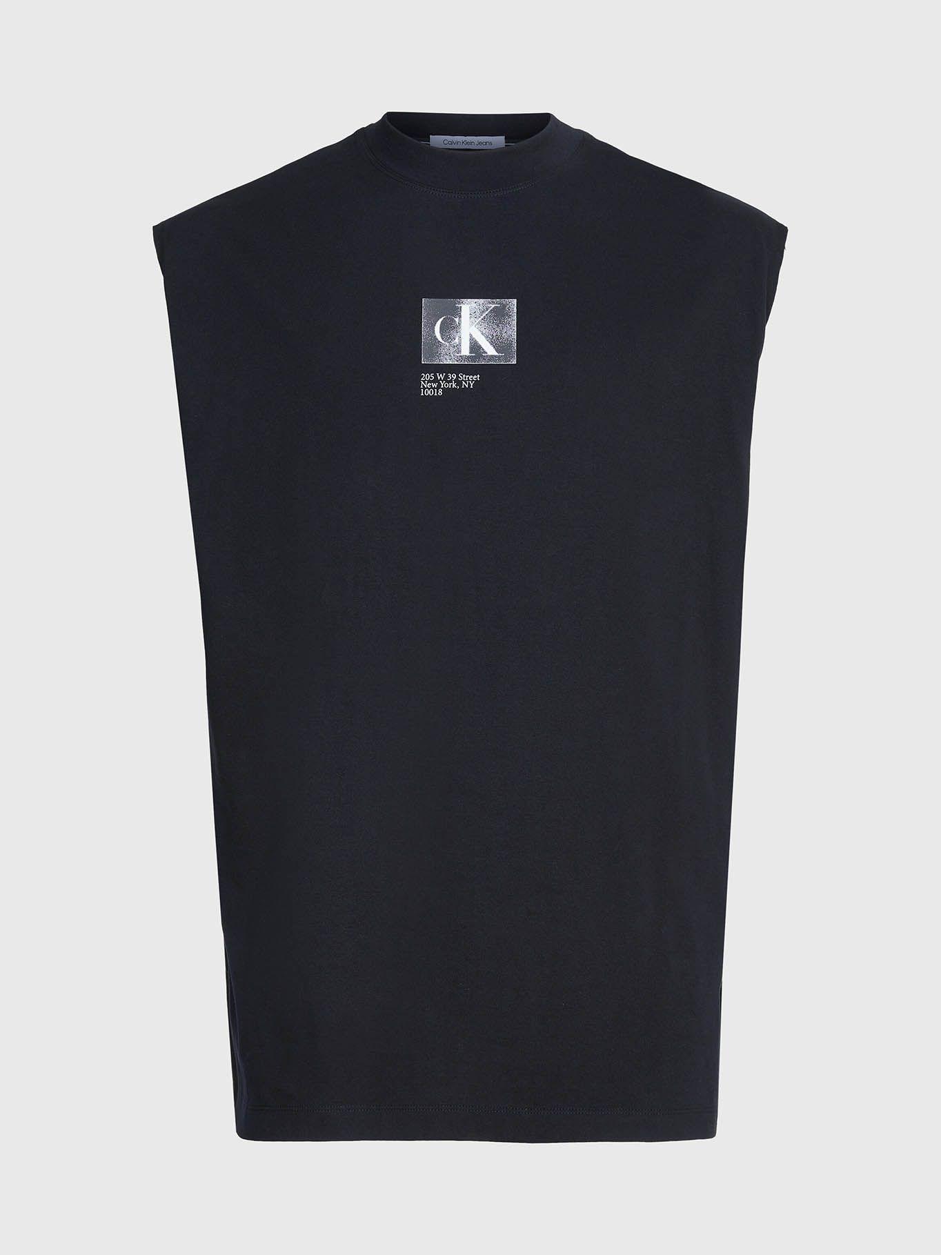 Camiseta de tirantes oversize Negro Calvin Klein-4